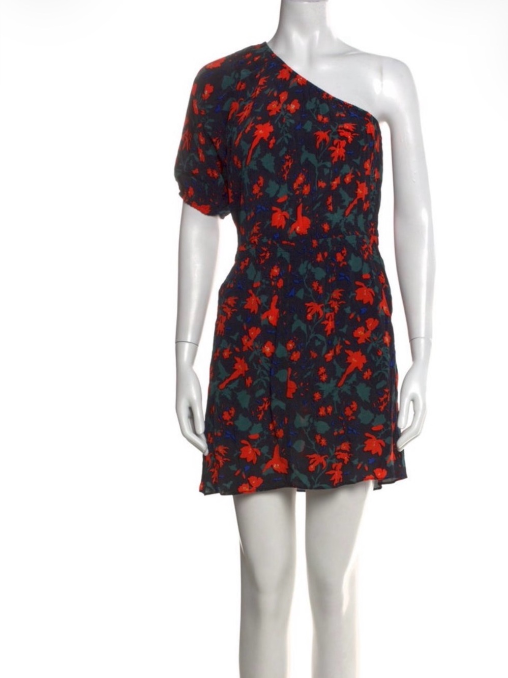 A Piece Apart one shoulder floral dress
